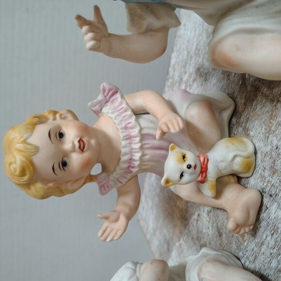 Adorable Vintage Lefton Piano Babies Porcelain Figurines Set Of 3. C8 - Picture 2 of 5